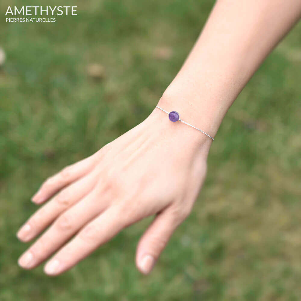 Bracelet pierre naturelle Amethyste
