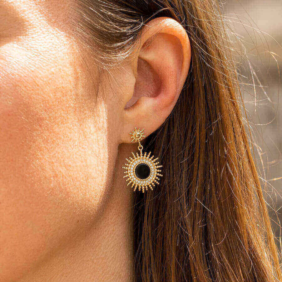 Boucles d'oreilles femme en plaqué or